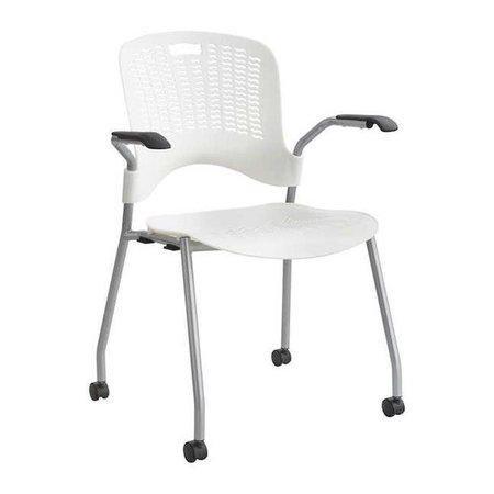 SAFCO Safco 4183WH Sassy White Stack Chair - 34.25 x 25.5 x 22.75 in. - Pack of 2 4183WH